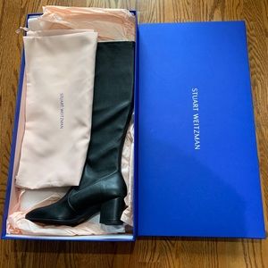 Stuart Weitzman Liviana Tall Black Leather Boot